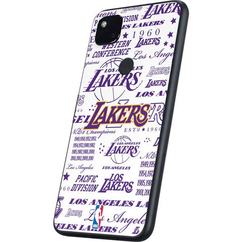 NBA LA Lakers Historic Blast Google Pixel 4a Skin